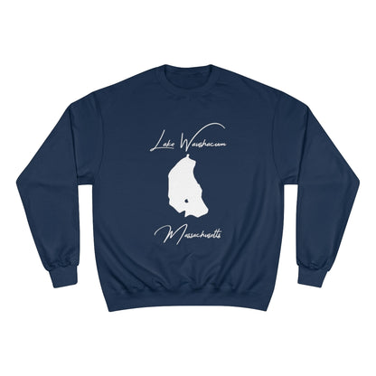 Massachusetts  Lake  Waushacum  Sweatshirt  front  position  view  from  front  navy.webp