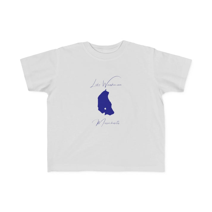 Massachusetts  Lake  Waushacum  Toddler  T-shirt  front  position  view  from  front  silver.webp
