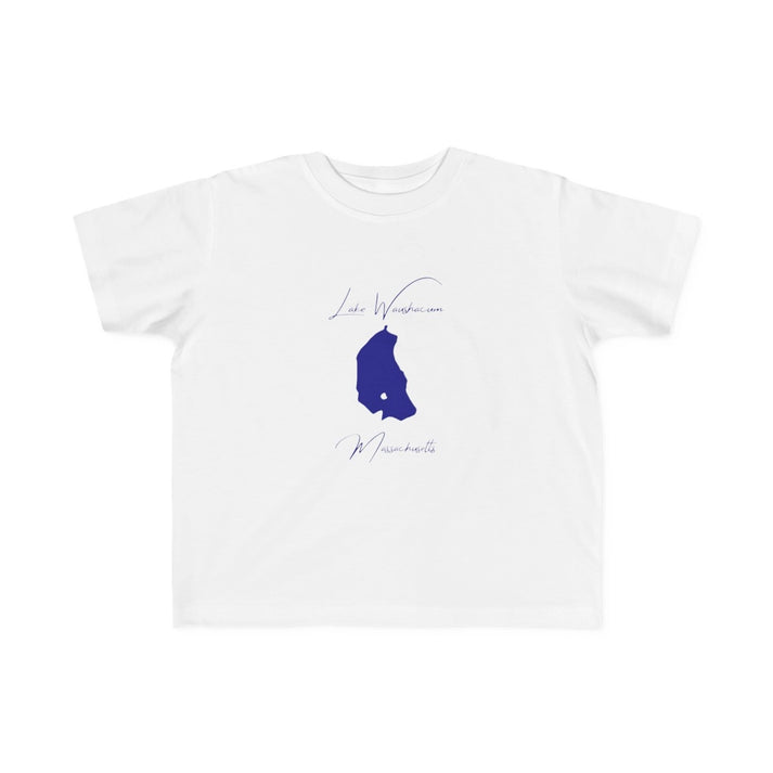 Massachusetts  Lake  Waushacum  Toddler  T-shirt  front  position  view  from  front  white.webp