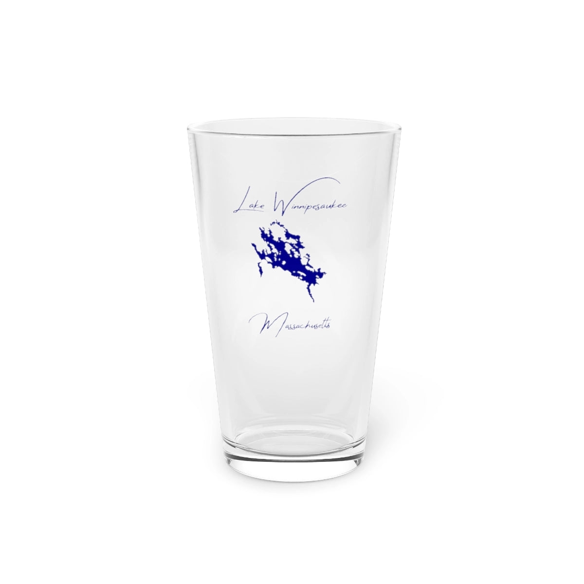 Massachusetts  Lake  Winnipesaukee  16oz  Pint  Glass  front  position  view  from  front  16oz.webp