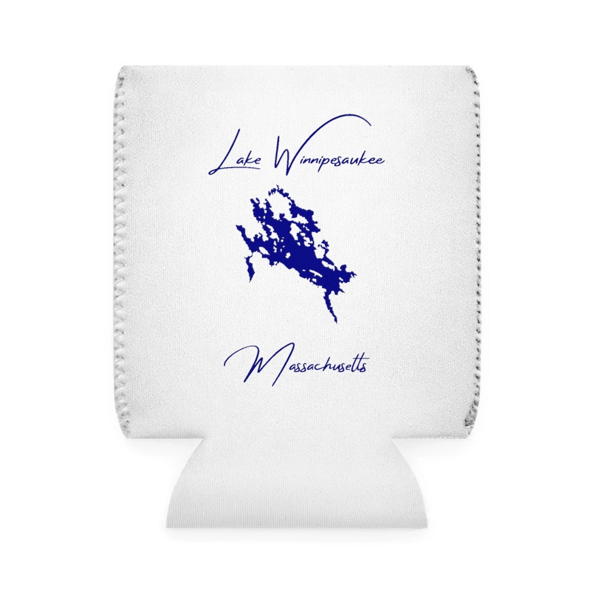 Massachusetts  Lake  Winnipesaukee  Can  Koozie  front  position  view  from  front-1  white.webp