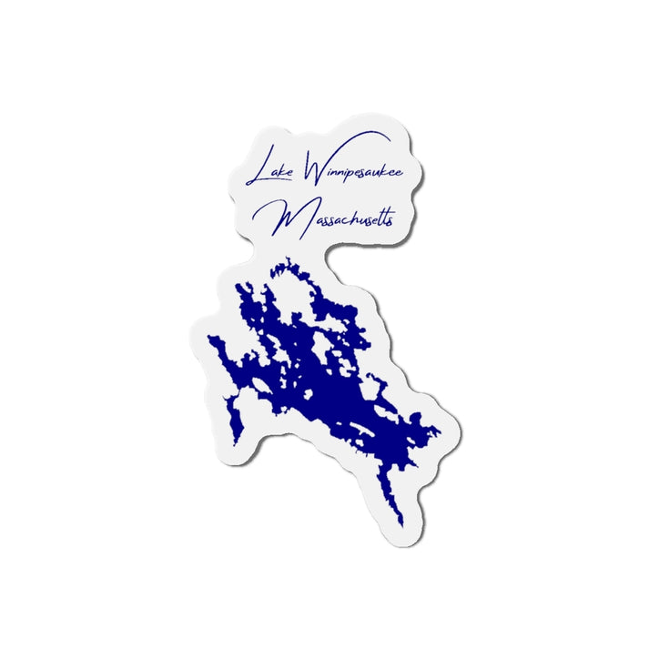 Massachusetts  Lake  Winnipesaukee  Die  Cut  Magnet  front  position  view  from  front  4  x  4.webp