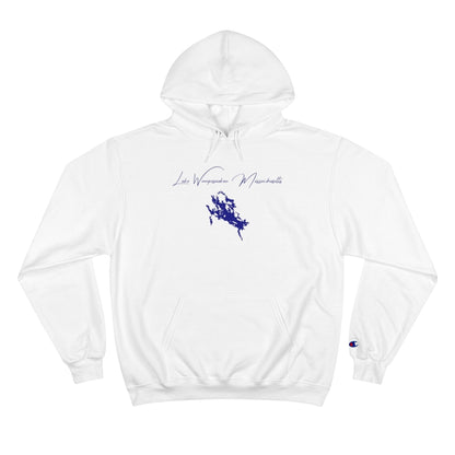 Massachusetts  Lake  Winnipesaukee  Hoodie  front  position  view  from  front  white.webp