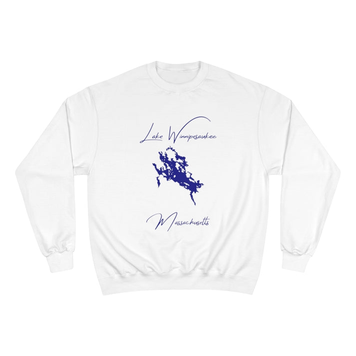 Massachusetts  Lake  Winnipesaukee  Sweatshirt  front  position  view  from  front  white.webp