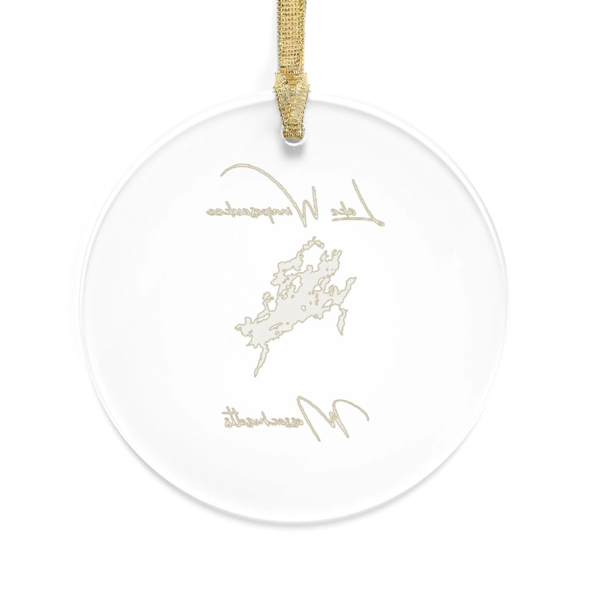 Massachusetts  Lake  Winnipesaukee  Tree  Ornament  other  position  view  from  back  round.webp