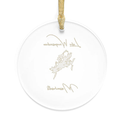 Massachusetts  Lake  Winnipesaukee  Tree  Ornament  other  position  view  from  back  round.webp