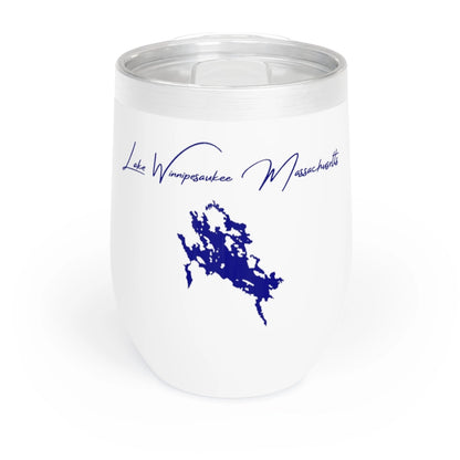 Massachusetts  Lake  Winnipesaukee  Wine  Tumbler  front  position  view  from  front  white.webp
