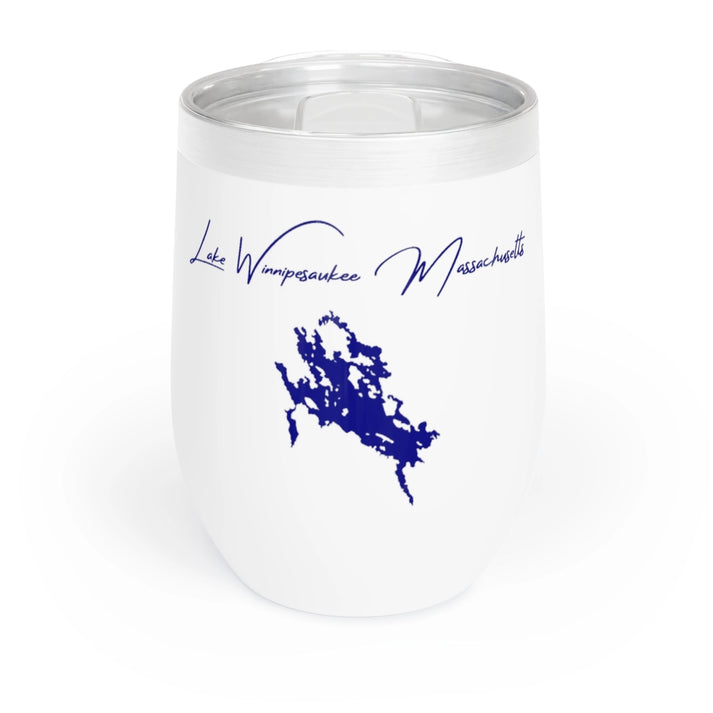 Massachusetts  Lake  Winnipesaukee  Wine  Tumbler  front  position  view  from  front  white.webp