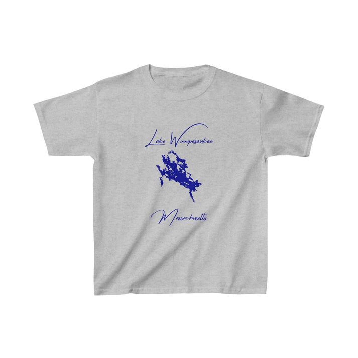 Massachusetts  Lake  Winnipesaukee  Youth  T-shirt  front  position  view  from  front  sport  grey.webp