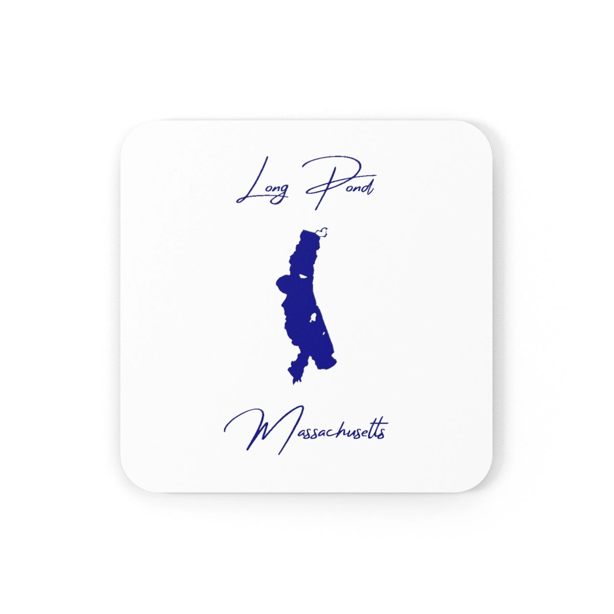 Massachusetts  Long  Pond  Coaster  Set  front  position  view  from  front  3.75  x  3.75.webp
