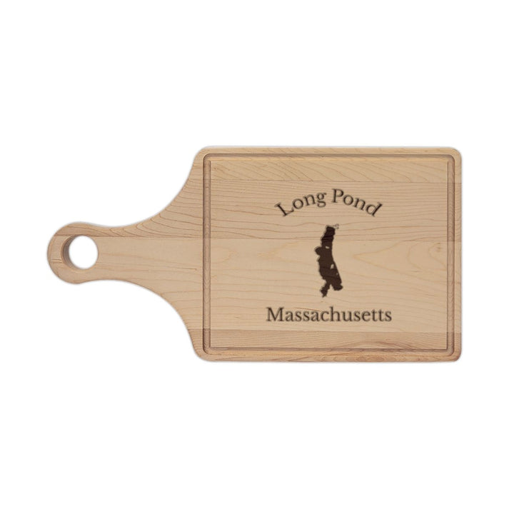 Massachusetts  Long  Pond  Engraved  Cutting  Board  front  position  view  from  front  maple.webp