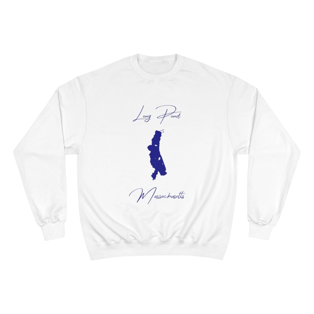 Massachusetts  Long  Pond  Sweatshirt  front  position  view  from  front  white.webp