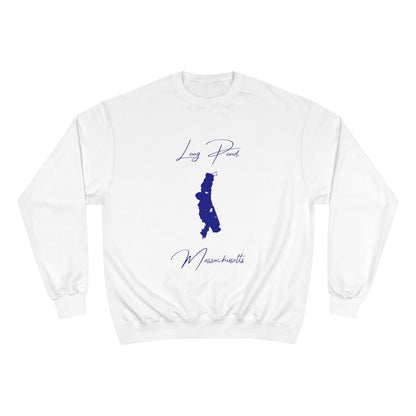 Massachusetts  Long  Pond  Sweatshirt  front  position  view  from  front  white.webp