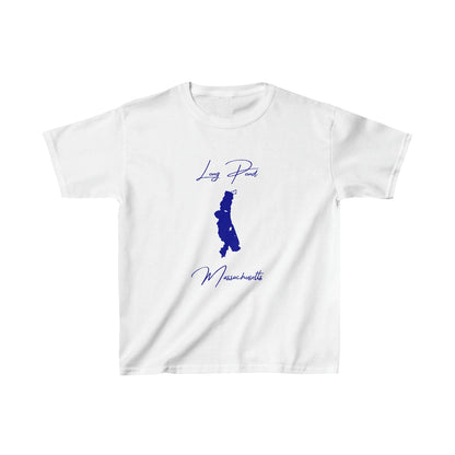 Massachusetts  Long  Pond  Youth  T-shirt  front  position  view  from  front  white.webp