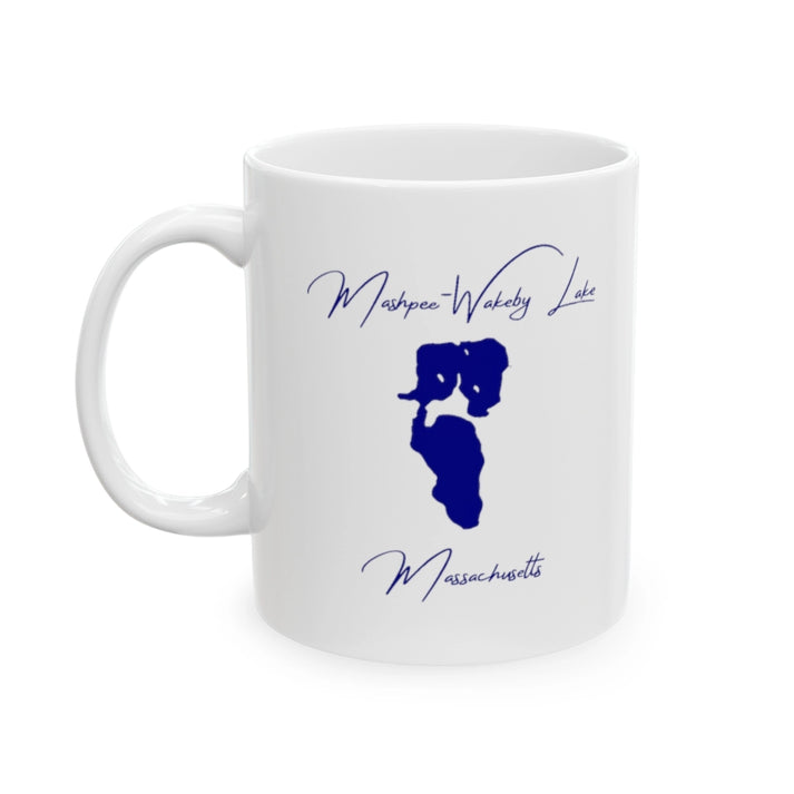 Massachusetts  Mashpee-Wakeby  Lake  Ceramic  Mug  other  position  view  from  left  11oz.webp