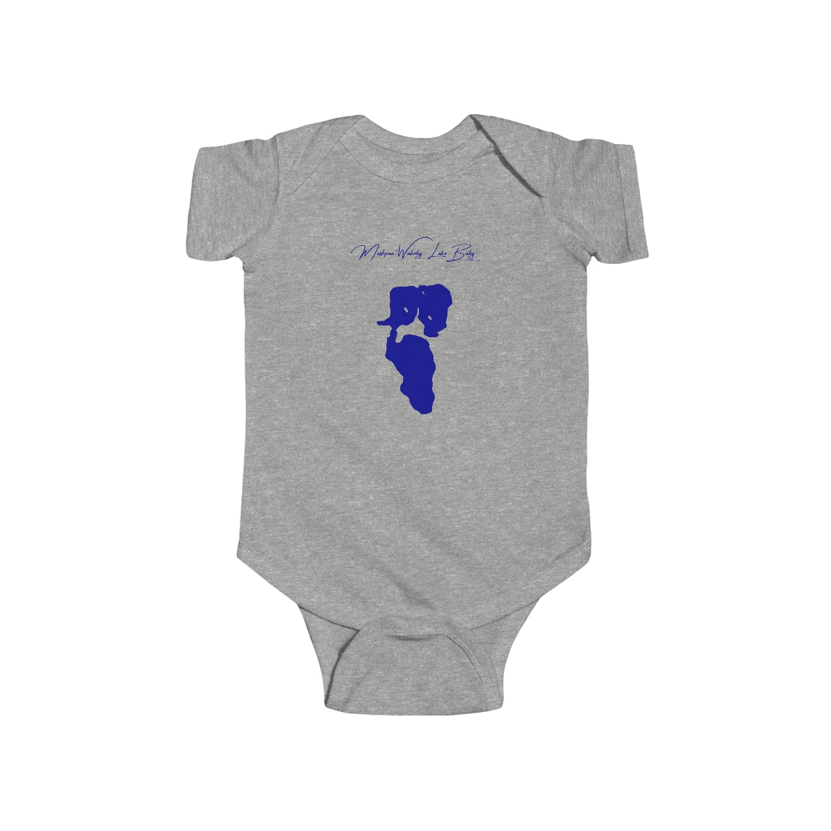 Massachusetts  Mashpee-Wakeby  Lake  Onesie  front  position  view  from  front  heather.webp