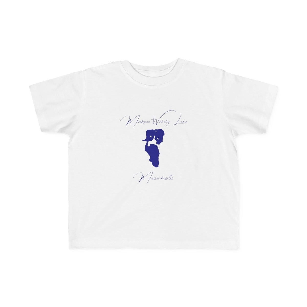 Massachusetts  Mashpee-Wakeby  Lake  Toddler  T-shirt  front  position  view  from  front  white.webp