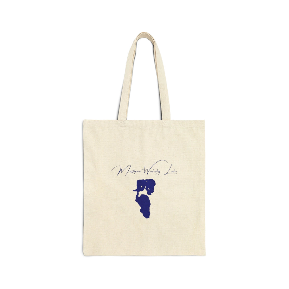 Massachusetts  Mashpee-Wakeby  Lake  Tote  Bag  back  position  view  from  back  15  x  16.webp