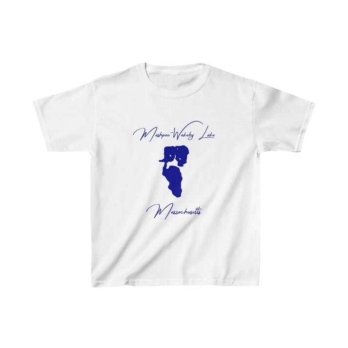 Massachusetts  Mashpee-Wakeby  Lake  Youth  T-shirt  front  position  view  from  front  white.webp