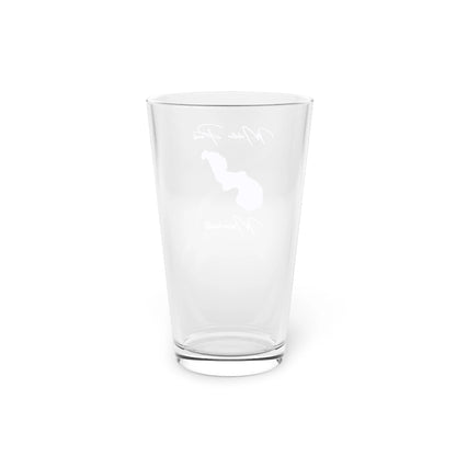 Massachusetts  Middle  Pond  16oz  Pint  Glass  front  position  view  from  back  16oz.webp