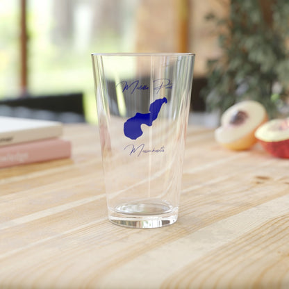 Massachusetts  Middle  Pond  16oz  Pint  Glass  front  position  view  from  context-2  16oz.webp