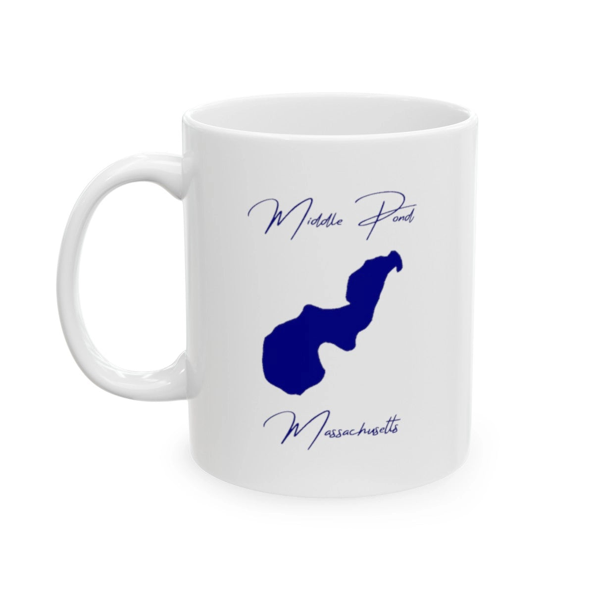 Massachusetts  Middle  Pond  Ceramic  Mug  other  position  view  from  left  11oz.webp