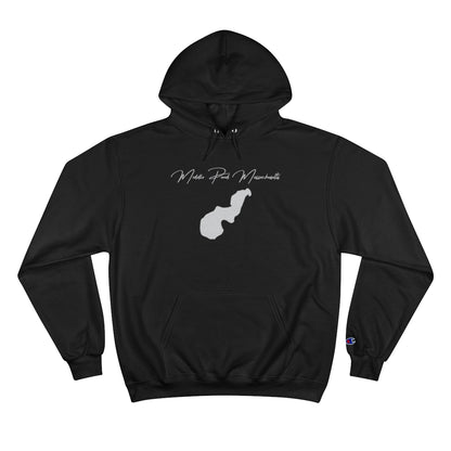 Massachusetts  Middle  Pond  Hoodie  front  position  view  from  front  black.webp