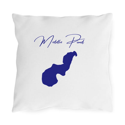 Massachusetts  Middle  Pond  Outdoor  Pillow  front  position  view  from  front  16  x  16.webp