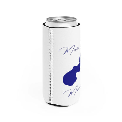 Massachusetts  Middle  Pond  Slim  Can  Koozie  all  position  view  from  right  white.webp