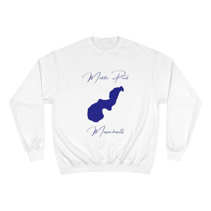 Massachusetts  Middle  Pond  Sweatshirt  front  position  view  from  front  white.webp