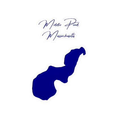 Massachusetts  Middle  Pond  Vinyl  Decal  other  position  view  from  front  4  x  6.webp