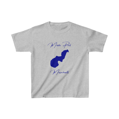 Massachusetts  Middle  Pond  Youth  T-shirt  front  position  view  from  front  sport  grey.webp