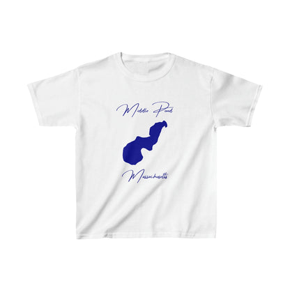 Massachusetts  Middle  Pond  Youth  T-shirt  front  position  view  from  front  white.webp