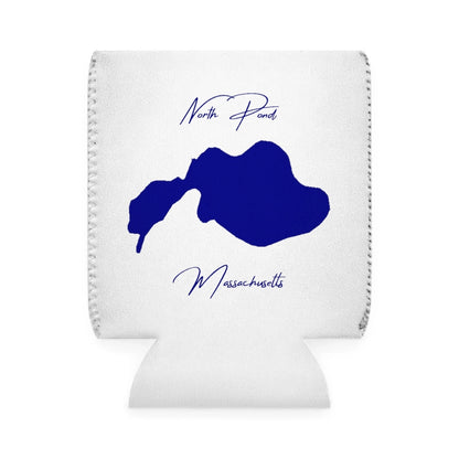 Massachusetts  North  Pond  Can  Koozie  front  position  view  from  front-1  white.webp