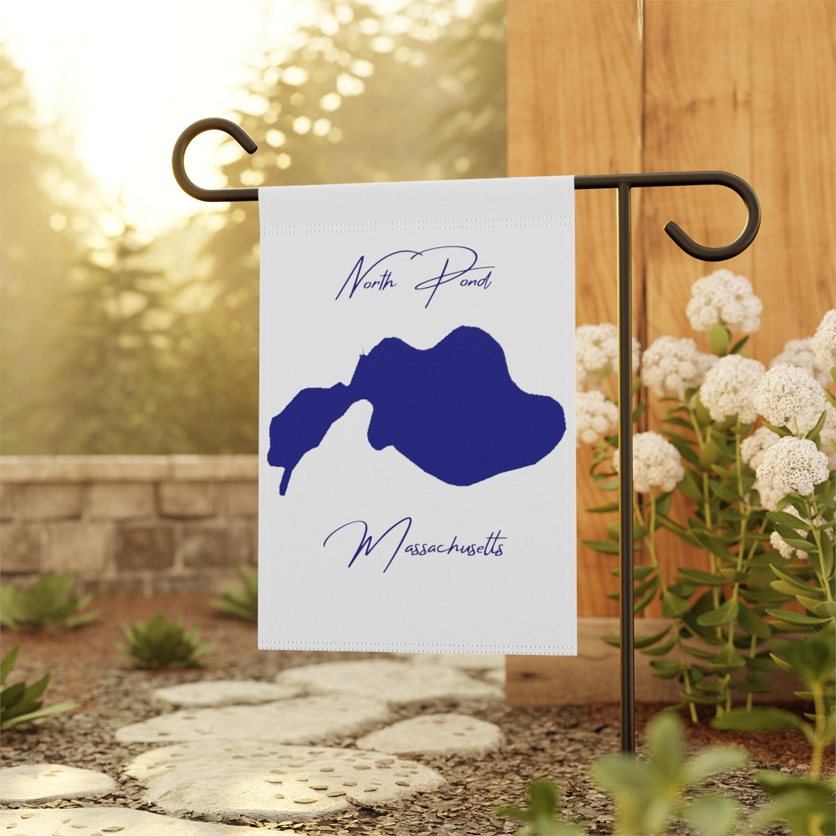 Massachusetts  North  Pond  Garden  Banner  other  position  view  from  context-1  12''  x  18''.webp