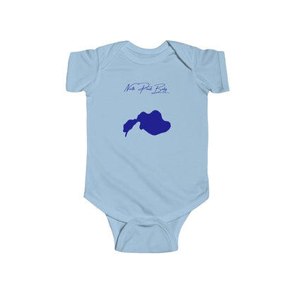 Massachusetts  North  Pond  Onesie  front  position  view  from  front  light  blue.webp