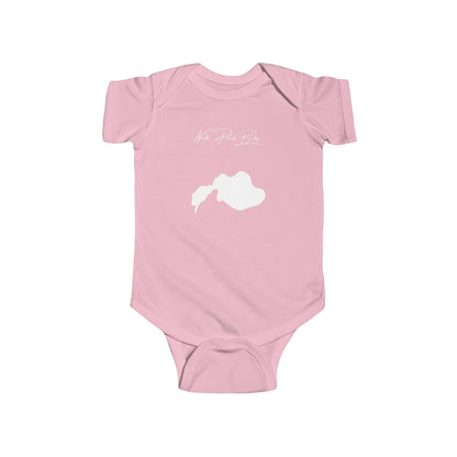Massachusetts  North  Pond  Onesie  front  position  view  from  front  pink.webp