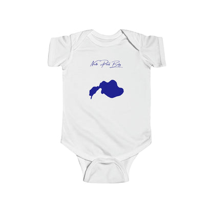 Massachusetts  North  Pond  Onesie  front  position  view  from  front  white.webp