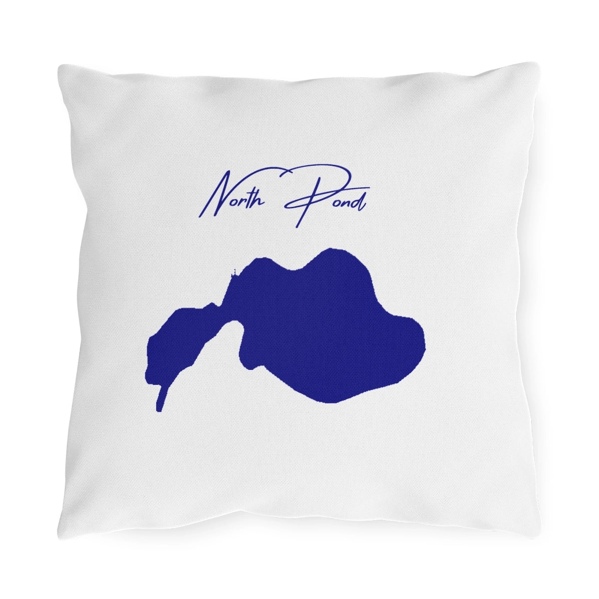 Massachusetts  North  Pond  Outdoor  Pillow  front  position  view  from  front  16  x  16.webp