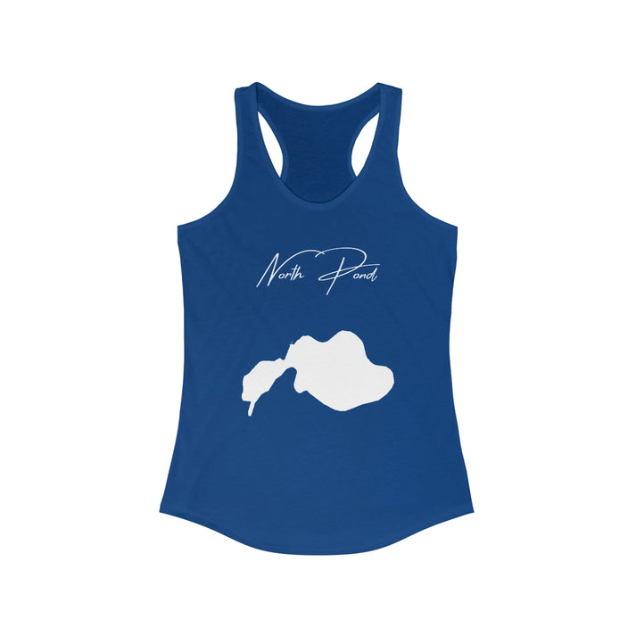 Massachusetts  North  Pond  Racerback-Tank  front  position  view  from  front  solid  royal.webp