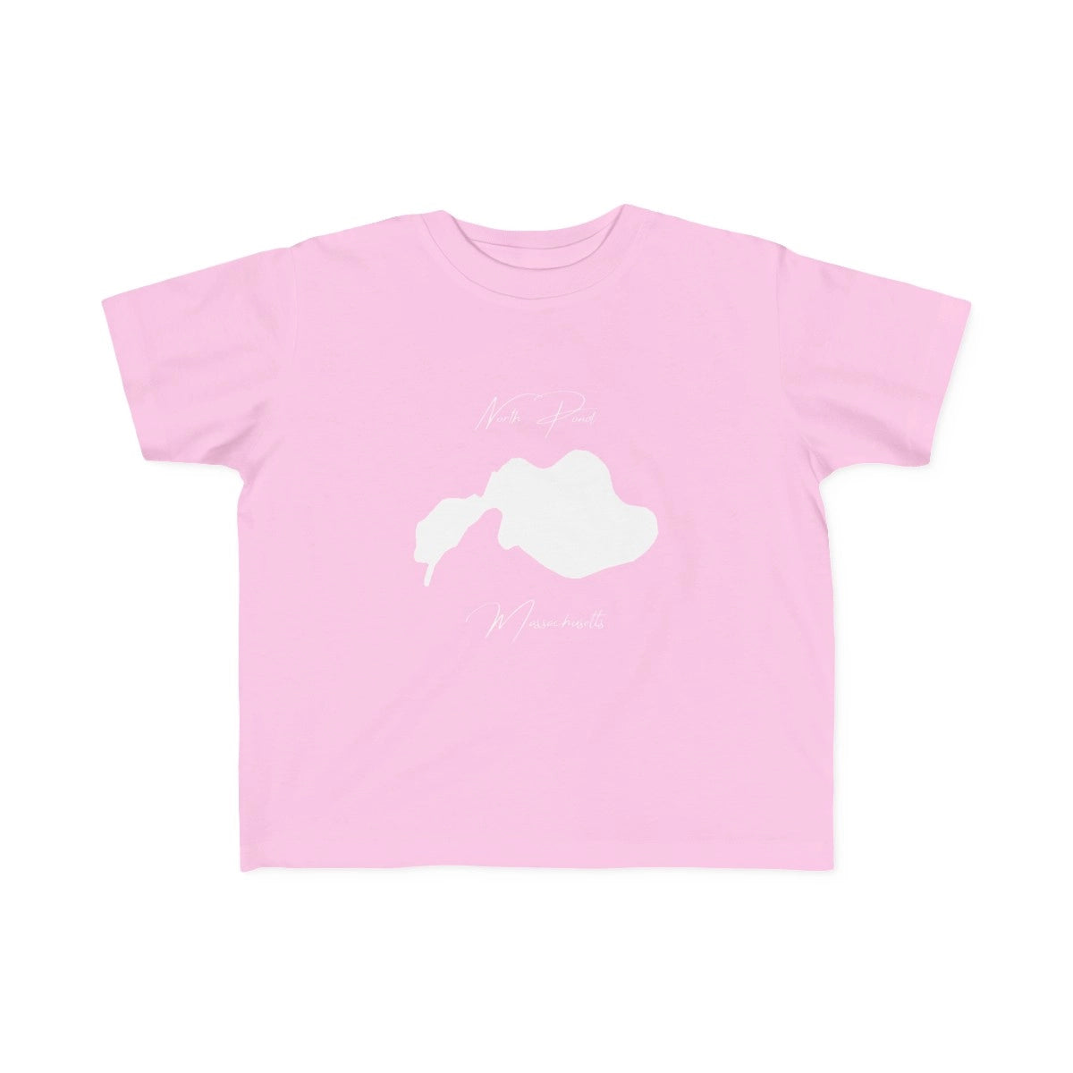 Massachusetts  North  Pond  Toddler  T-shirt  front  position  view  from  front  pink.webp