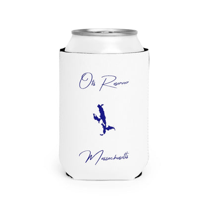 Massachusetts  Otis  Reservoir  Can  Koozie  front  position  view  from  front-2  white.webp