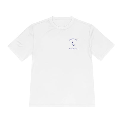 Massachusetts  Otis  Reservoir  Moisture  Wicking  Tee  front  position  view  from  front  white.webp