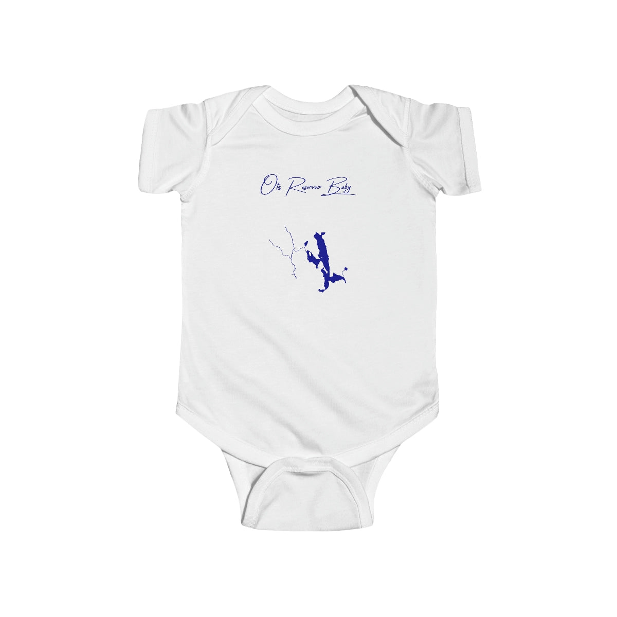 Massachusetts  Otis  Reservoir  Onesie  front  position  view  from  front  white.webp