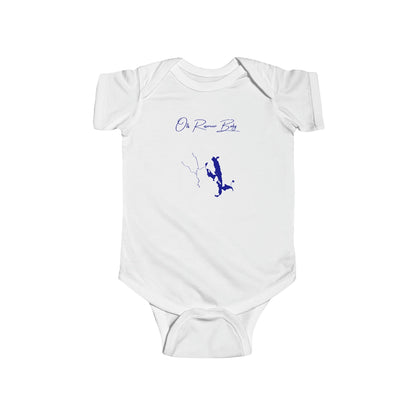 Massachusetts  Otis  Reservoir  Onesie  front  position  view  from  front  white.webp