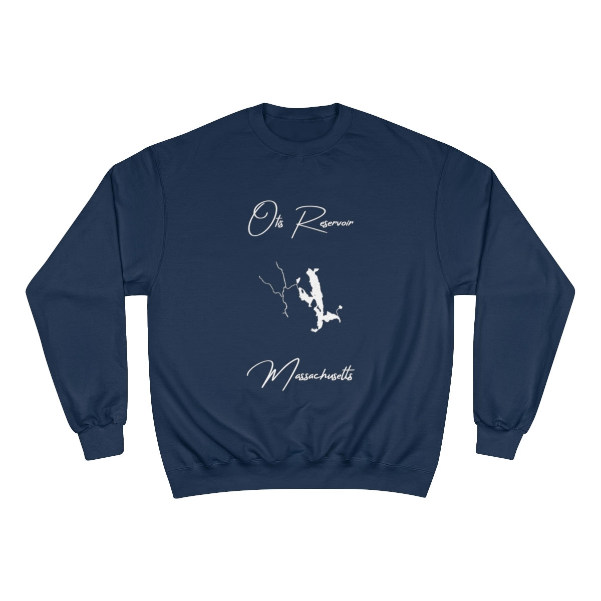 Massachusetts  Otis  Reservoir  Sweatshirt  front  position  view  from  front  navy.webp