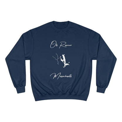 Massachusetts  Otis  Reservoir  Sweatshirt  front  position  view  from  front  navy.webp