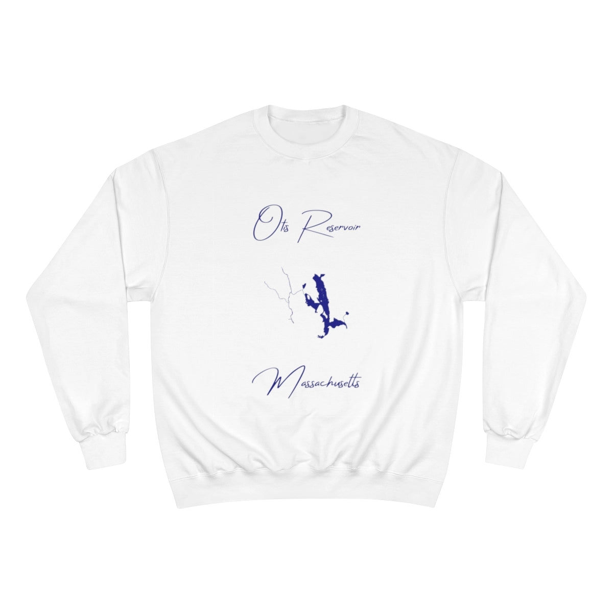 Massachusetts  Otis  Reservoir  Sweatshirt  front  position  view  from  front  white.webp