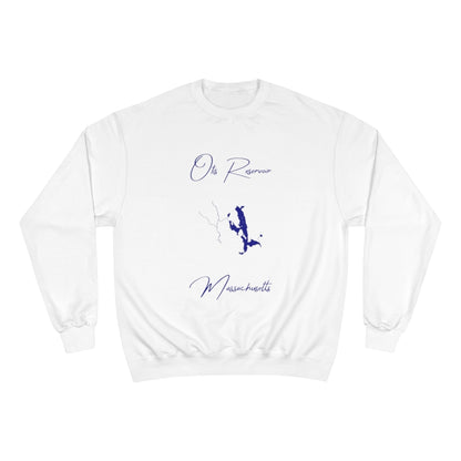 Massachusetts  Otis  Reservoir  Sweatshirt  front  position  view  from  front  white.webp