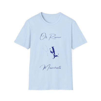 Massachusetts  Otis  Reservoir  T-shirt  front  position  view  from  front  light  blue.webp